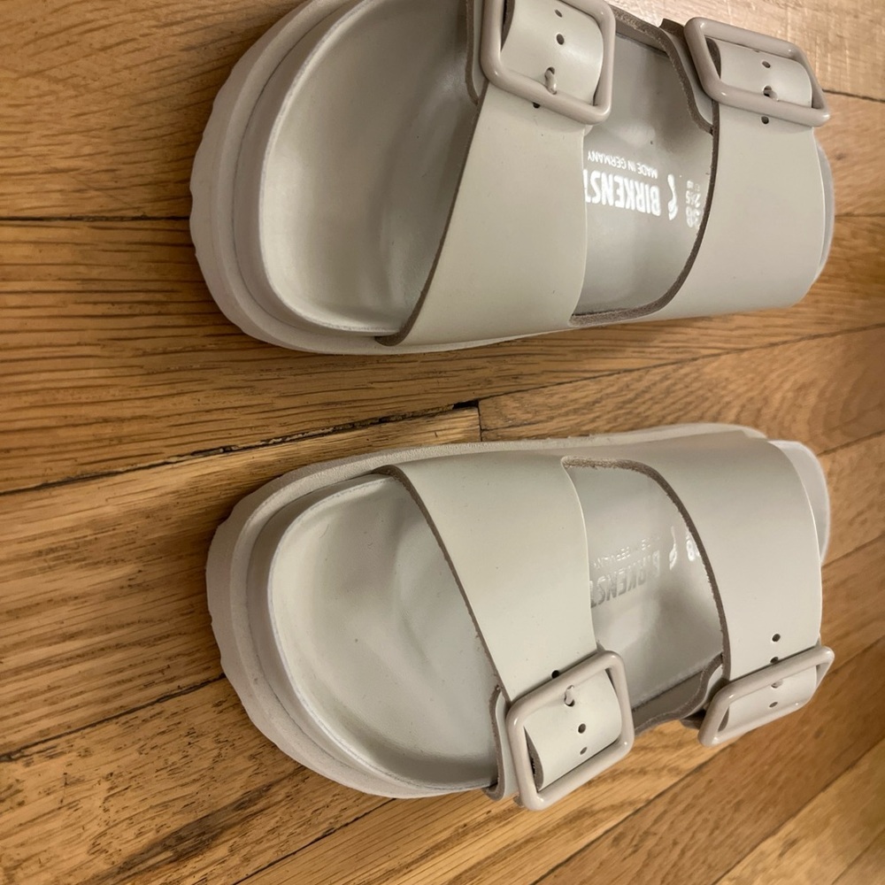 Rare 1774 BIRKENSTOCK Arizona Avantgarde Sandal In Bone Size 38(US W Size 7.5/8) - Picture 2 of 8